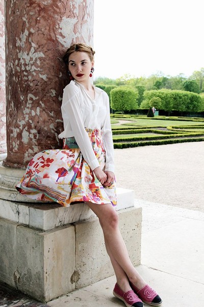 Matveeva Maria H&M上衣,SEE BY CHLOE裙子,CHANEL帆布鞋。