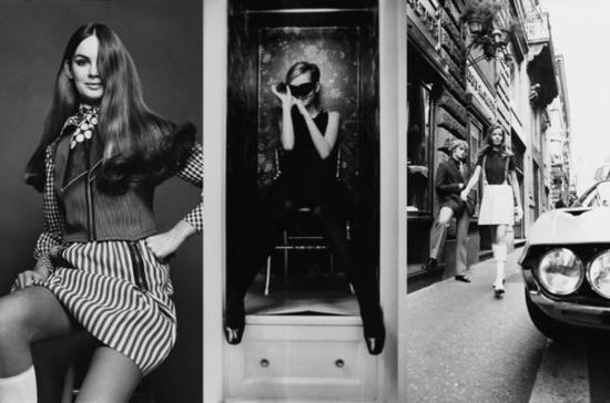 图中从左至右：Jean Shrimpton、Twiggy和Veruschka