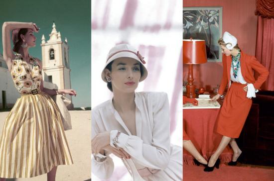 图中从左至右：Dovima、Dorian Leigh和Lisa Fonssagrives