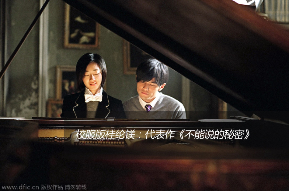 桂纶镁：校园女神代表作《不能说的秘密》，顶着“J女郎”的光环备受关注，时尚品位也是渐入佳境，从清新甜美风转型中性性感风。