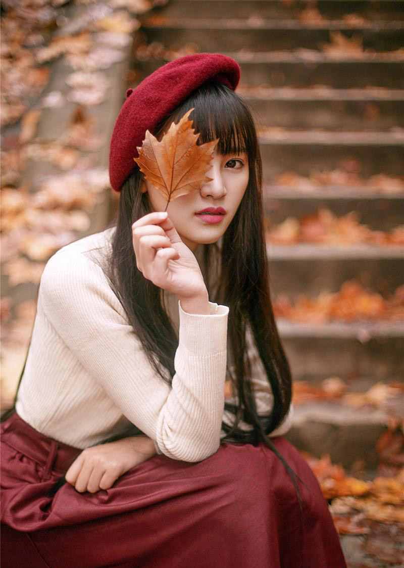 武大校花黄灿灿清纯唯美写真 网友：被女神美哭