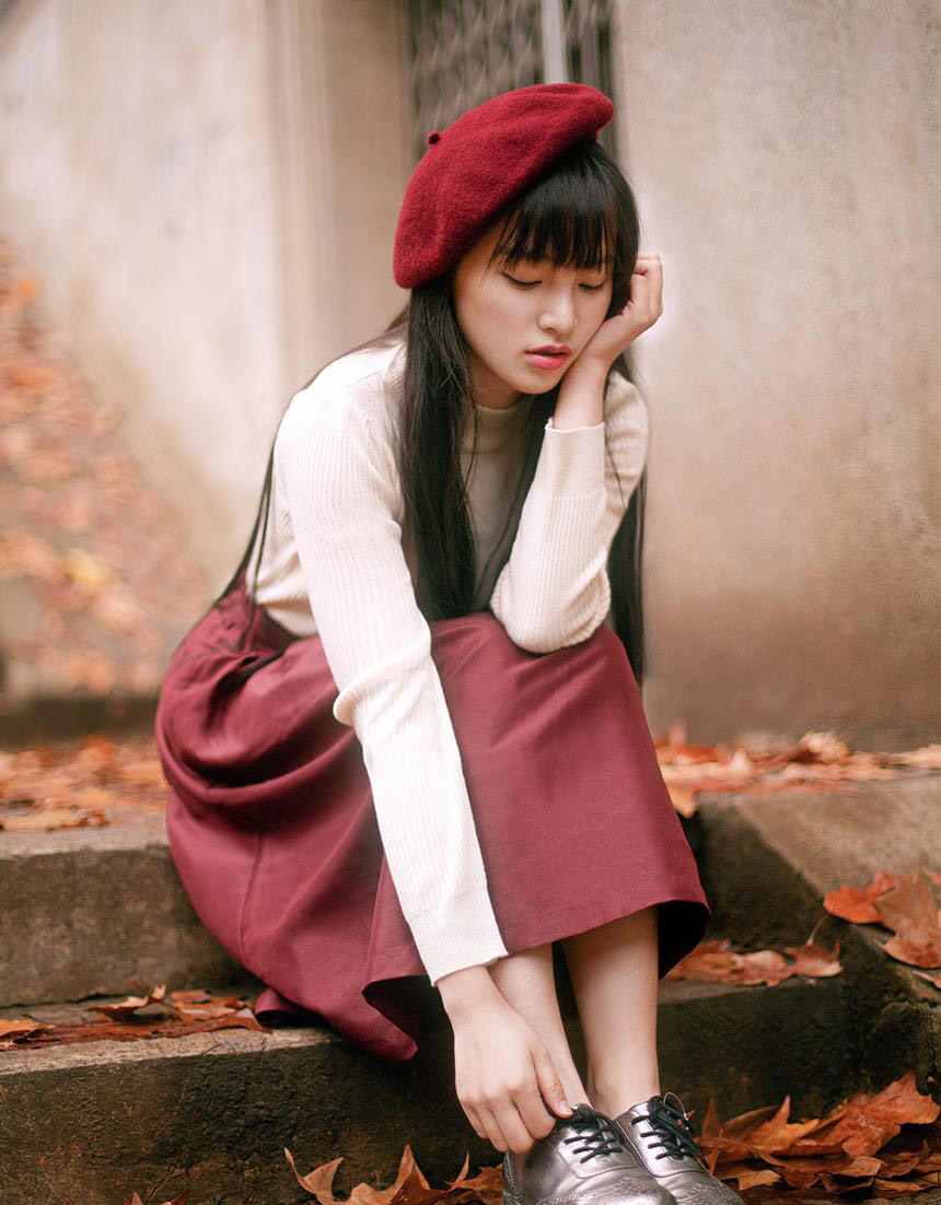 武大校花黄灿灿清纯唯美写真 网友：被女神美哭