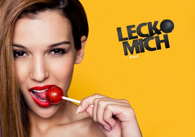 这组作品名为《leck mich》，即“舔我”之意的棒棒糖广告，虽然一切都在可以接受的范围内，但是这样真的好吗？