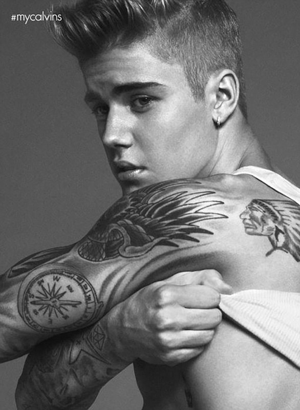 超模Justin Bieber性感代言Calvin Klein