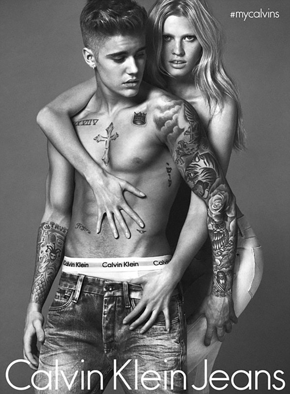 超模Justin Bieber性感代言Calvin Klein