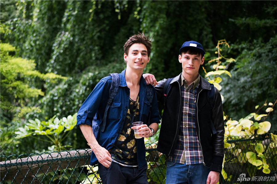 Wojtek Czerski和Adrien Volkov在Dries Van Noten 2015春夏男装秀后
