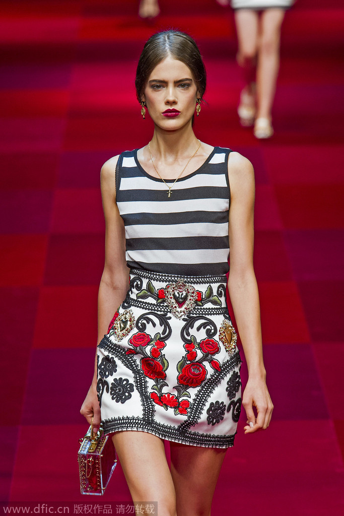 米兰2015春夏时装周：Dolce Gabbana