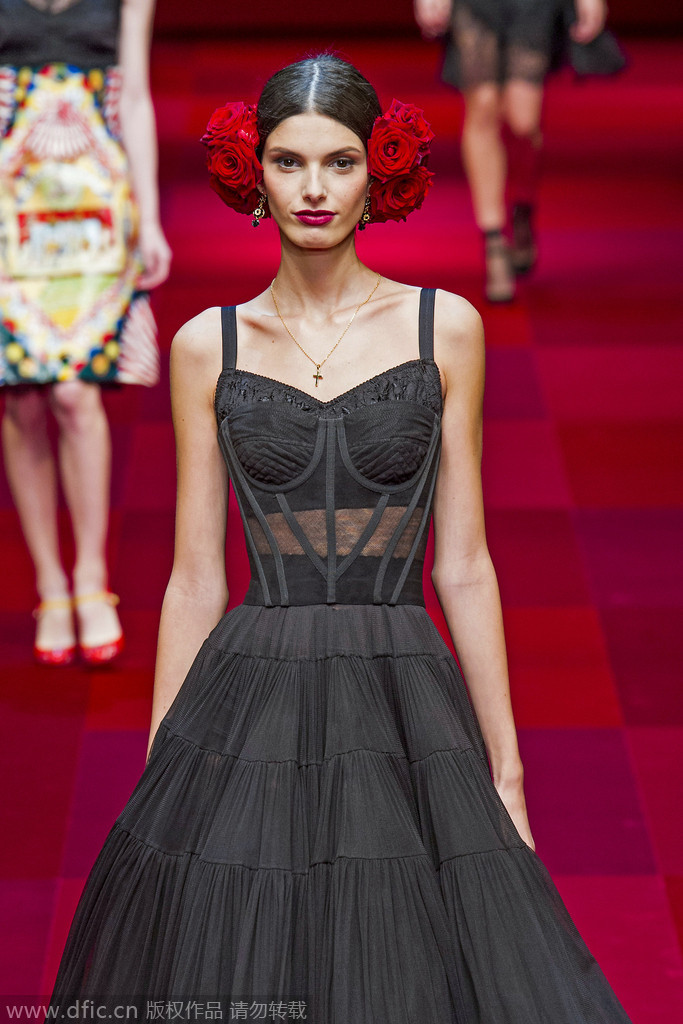米兰2015春夏时装周：Dolce Gabbana