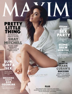 薛·米契尔登《Maxim》封面 慵懒造型上演闺房诱惑