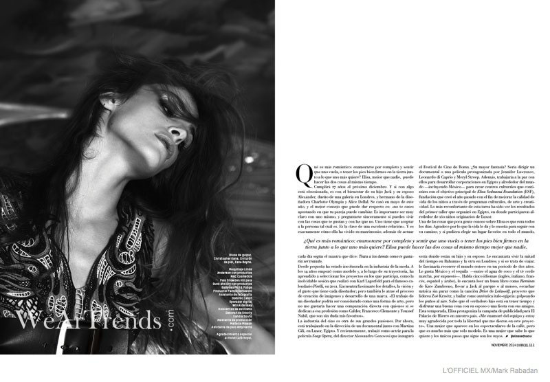 Elisa Sednaoui登《L’Officiel》墨西哥版封面