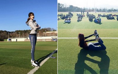 韩模特出身“最美体育老师”入选美式足球队教练