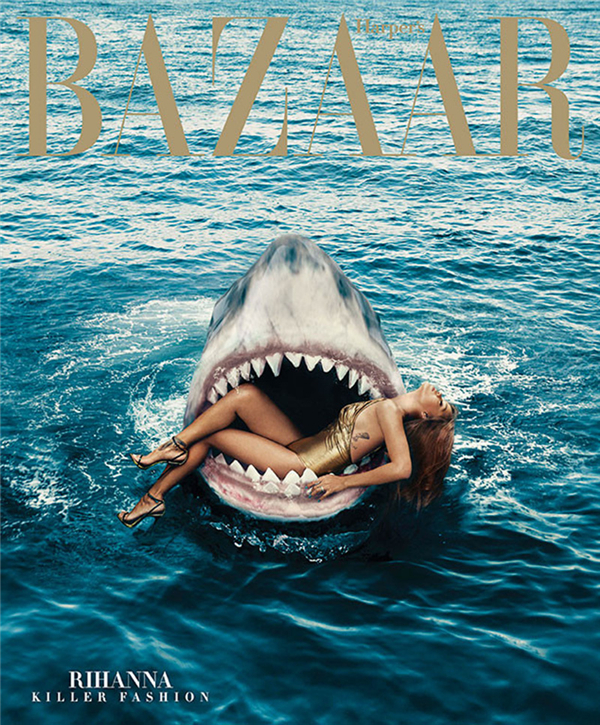 欧美流行天后蕾哈娜登上《Harper’s Bazaar》杂志封面