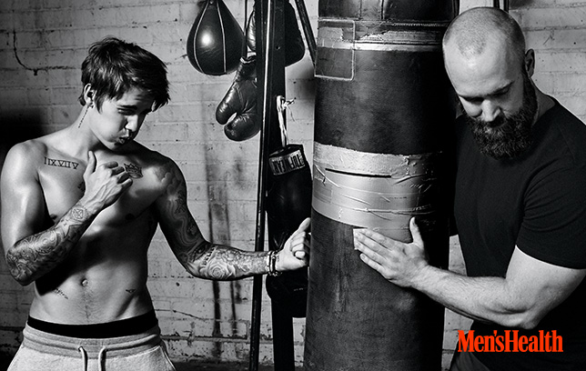 Justin Bieber变身猛男 登Men\s Health封面