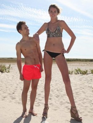 美国女模特腿长1.25米 最长美腿新纪录