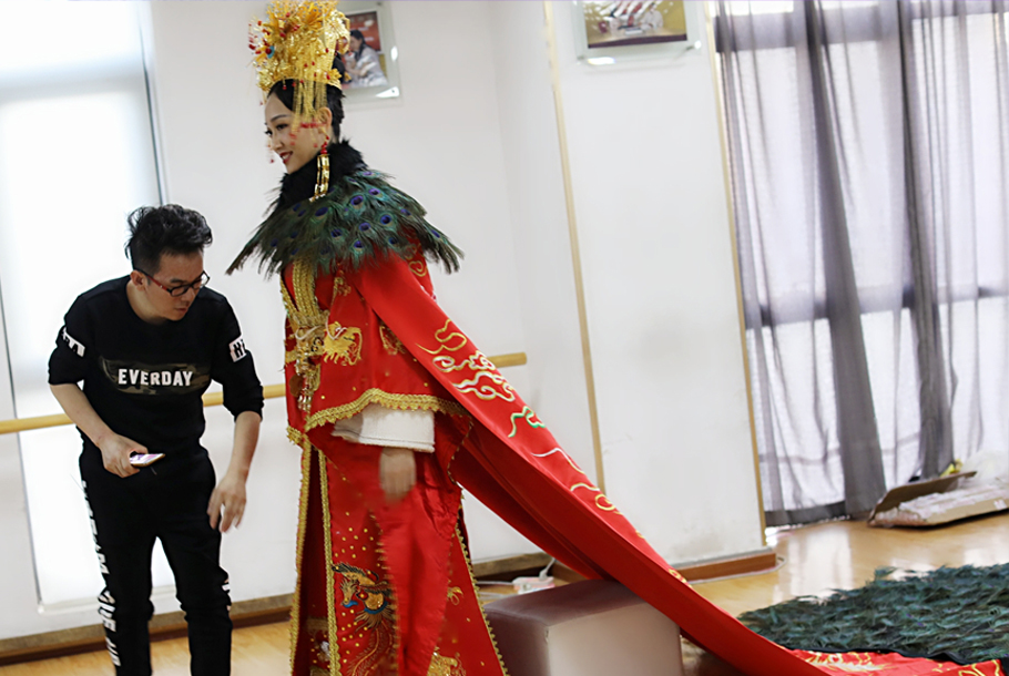 模特造型化妆课 大制作 现场